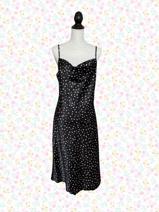 bebe Dresses & Skirts - Black Polka Dot Slip Dress